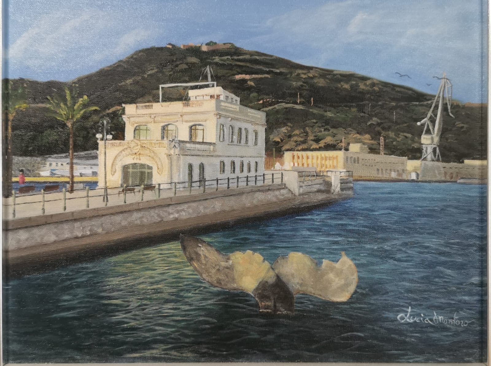cola de la ballena en Cartagena